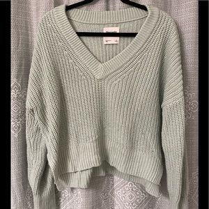 Abercrombie & Fitch Mint Green Knit Sweater